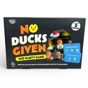 RARE No Ducks Given Party Game by Professor Puzzle COMPLETE w/ 8 Rubber Ducks